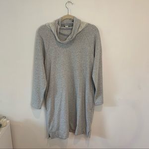 J.Crew Gray Cowl Neck Sweater Dress